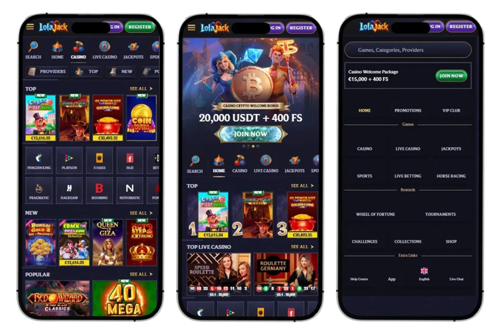 LolaJack Casino app